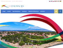 Tablet Screenshot of dalmacija-camp.com